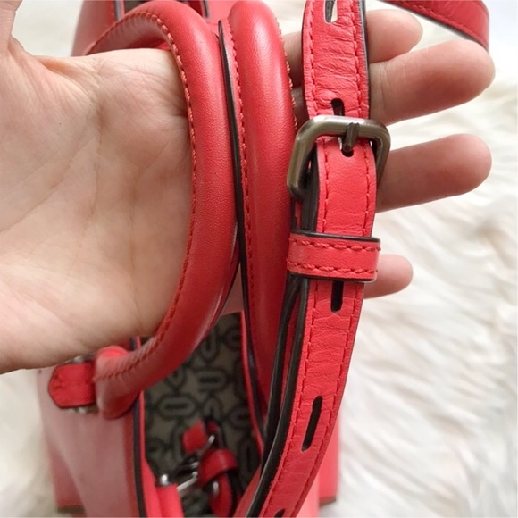 *Rare* Rebecca Minkoff Hot Red Mini Perry Tote - Picture 6 of 8